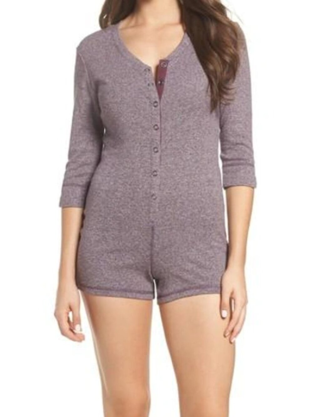 UGG Heidi Lounge Romper PJs Nightshade purple Heather size M